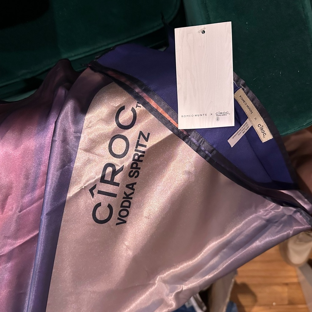 NWT Romeo Hunt Ciroc Vodka Collab 100% Silk Scarf